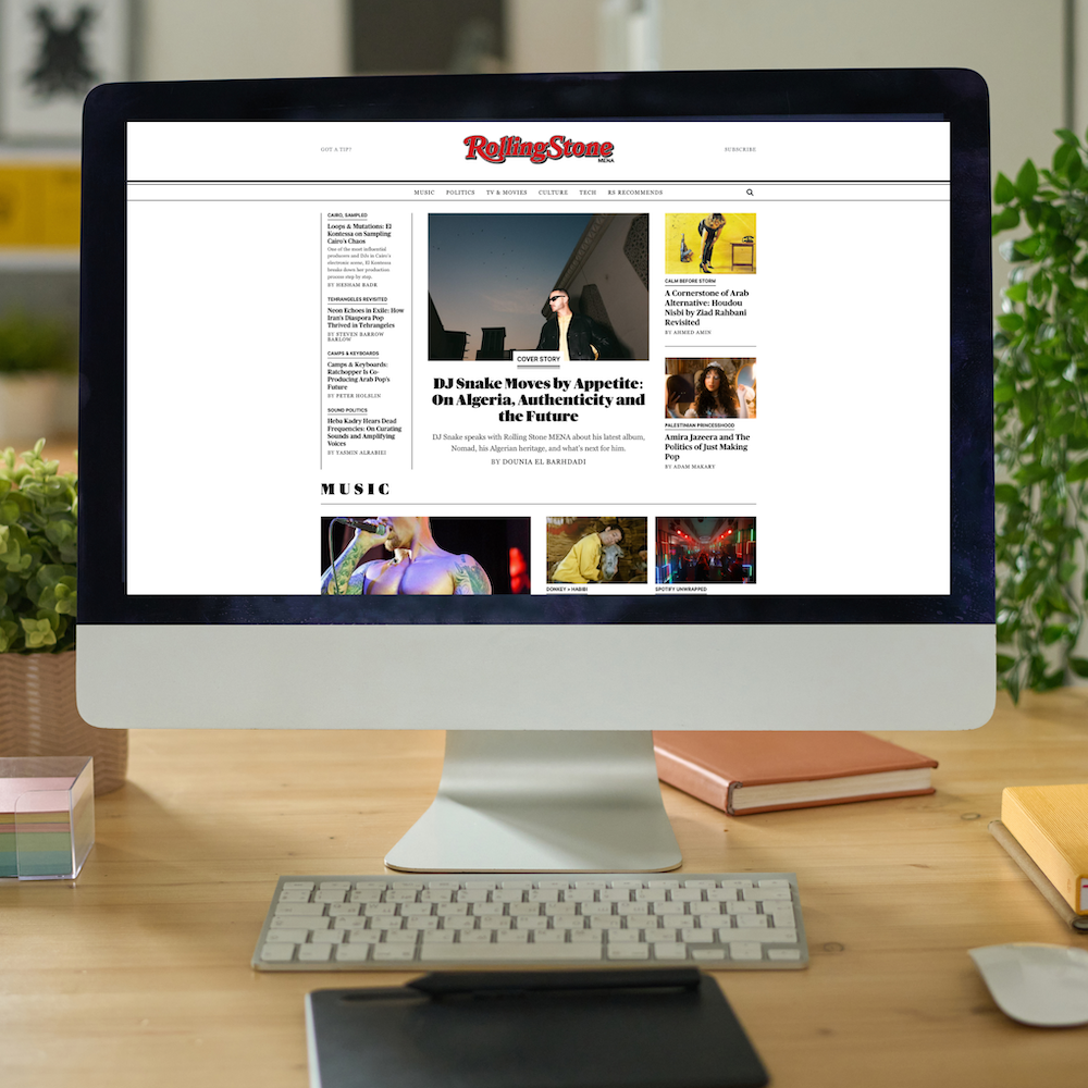 Launching a WordPress website with ongoing support - Rolling Stone MENA by minki design studio